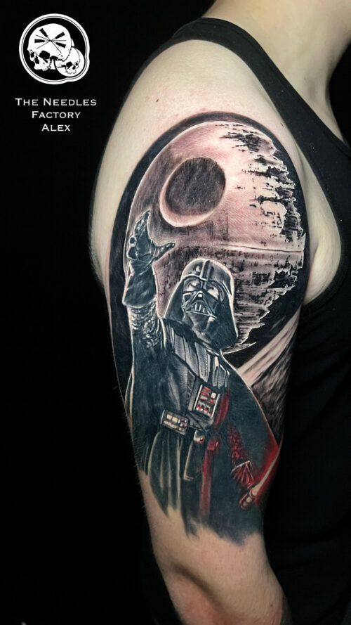 tatouage épaule Star Wars Darck vador